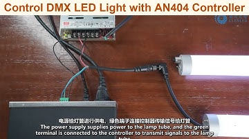 How to control DMX led pixel light with AN404 Artnet LED controller and program with Madrix software