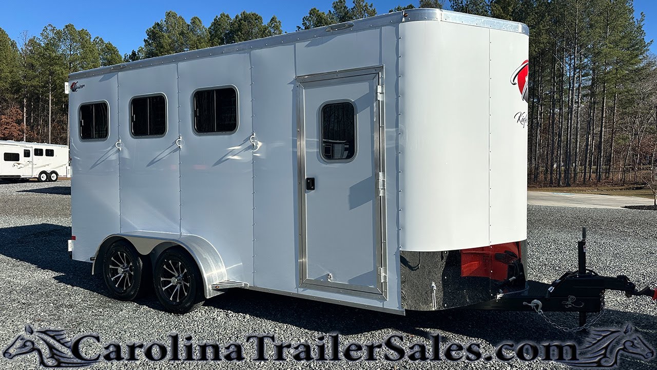 Новый прицеп-фургон Kiefer Eagle 2026 года для перевозки 3 лошадей | С внутренней отделкой, утепл...