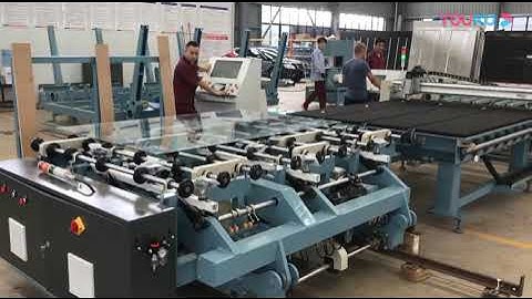 glass automatic cutting line glass loading +cutting +breaking full processing line