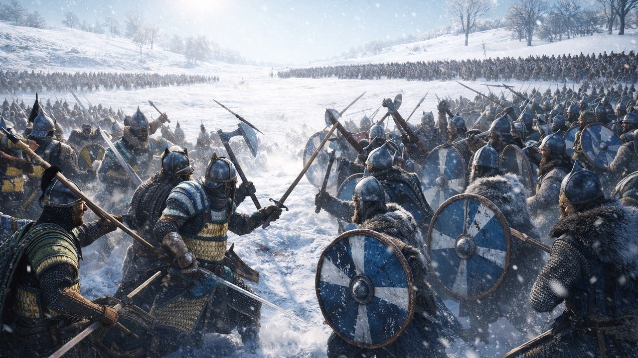 Khuzait Nord Clash in Winter