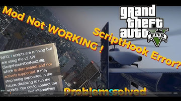 Mod Not Working GTA V| ScriptHookV.net Error |Easy Fix| Script Running But Using V2 API #gta #gta6