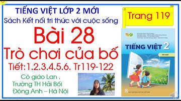 Bài 28.Trò chơi của bố. Tiếng việt lớp 2 Tiết 123456 kết nối tri thức
