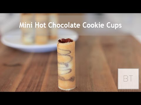 Mini Hot Chocolate Cookie Cups