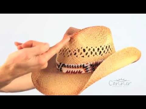 Poncho Western Straw Hat SKU# F5112
