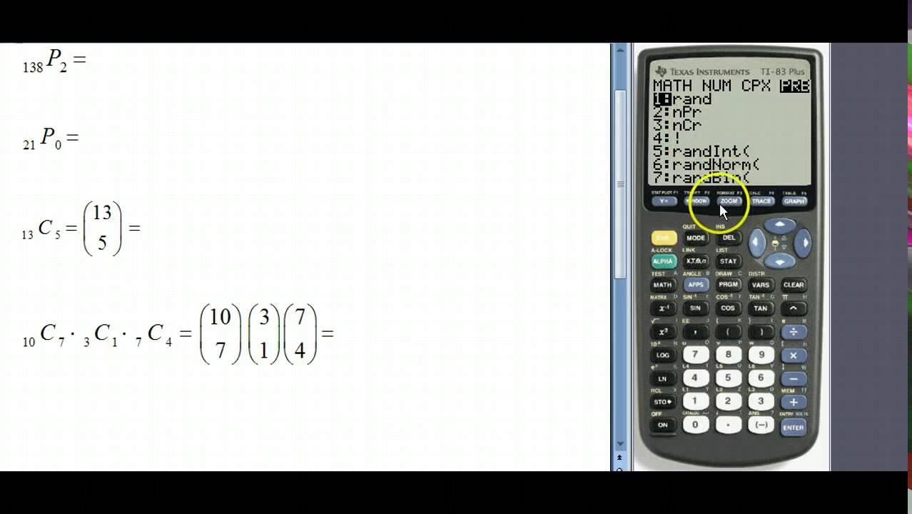 Computing Permutations & Combinations Using Calculator ...