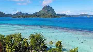 Bora Bora Blue: 4K Drone Footage From The French Polynesian Islands