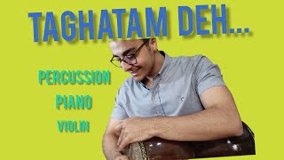 persian music percussion & violin & piano/ طاقتم ده تنبک پیانو ویالون/