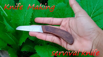 knife making from very old rusty scissors-Very Rusty Knife #screwsandtools #knife #restoration