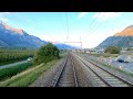 ★ 4K 🇨🇭 St-Maurice - Martigny - Sion cab ride, Switzerland [09.2023] Führerstandsmitfahrt Rhonetal