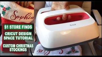 $1 Store Christmas Stocking "Custom Name" Tutorial using Cricut Design Space