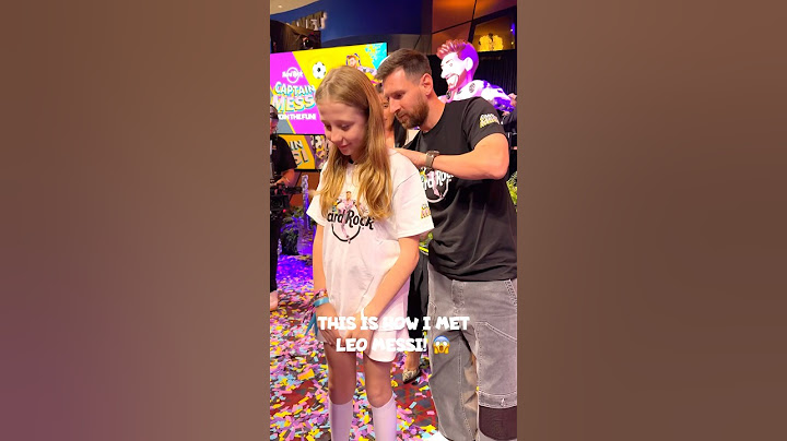 How Nastya met Leo Messi