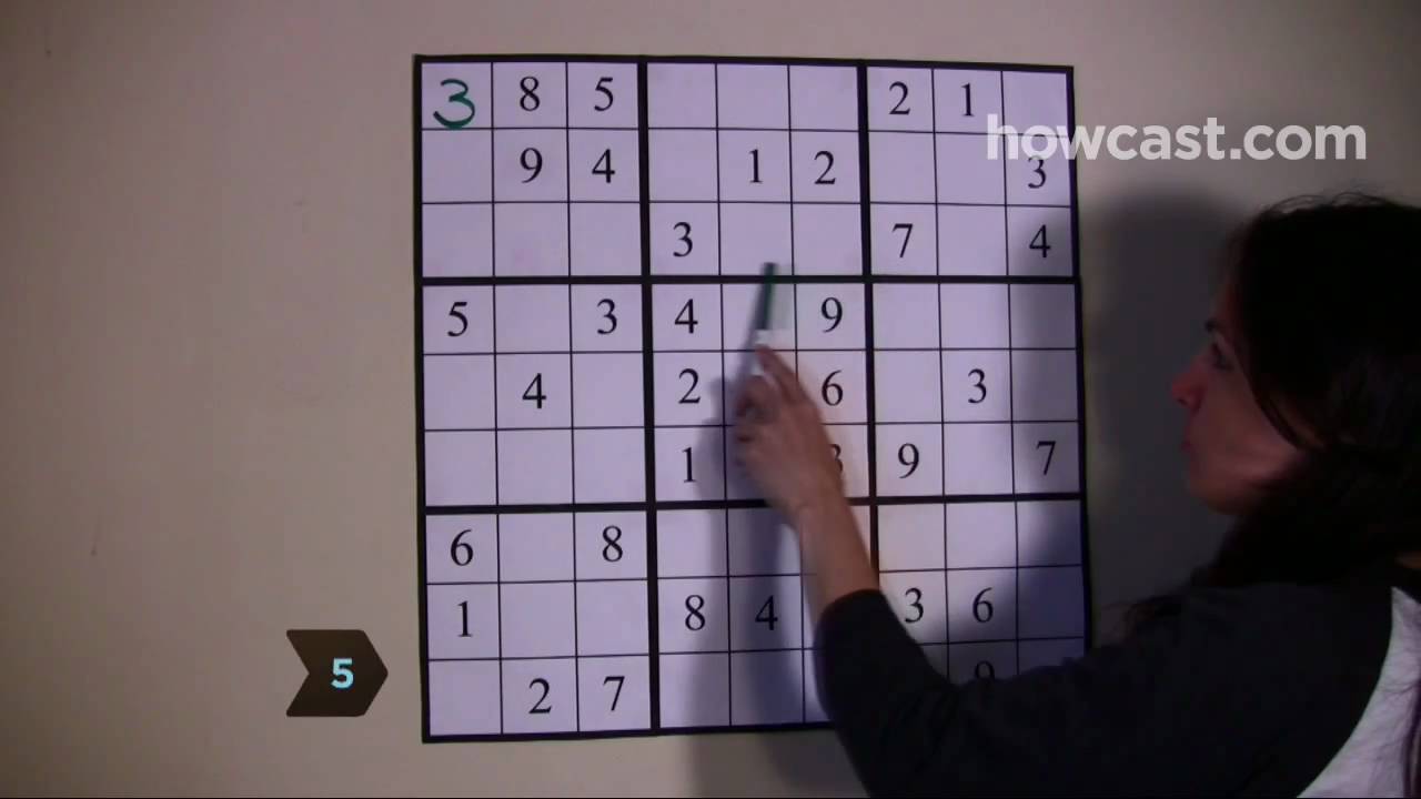 Sudoku Number Combinations Chart