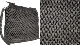 Honeycomb Model Bag That You Can Knit at Once | Crochet Bag