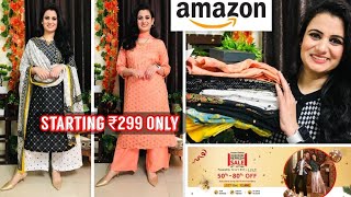 Amazon Haul Starting ₹299?Party Wear Amazon Kurta Set Haul?Ring/Kurta Skirt/Jumpsuit Review?Shikha