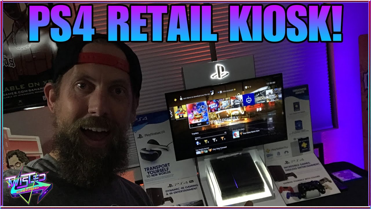 PS4 Kiosk Walmart Countertop Variant PlayStation 4 Twisted Gaming