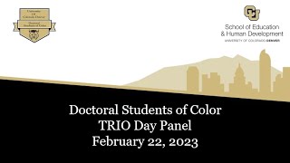 First Gen & TRIO Alumni Graduate Panel: Intros & Education Journey