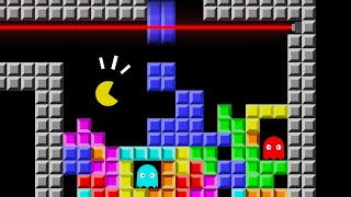 Pacman VS Limitless Maze | Pacman Limitless Maze Adventure - Stage 4 | The Tetris Level