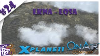 Lets Stream | X Plane 11 | LKNA - LQSA | On Air | Episode 24 screenshot 4
