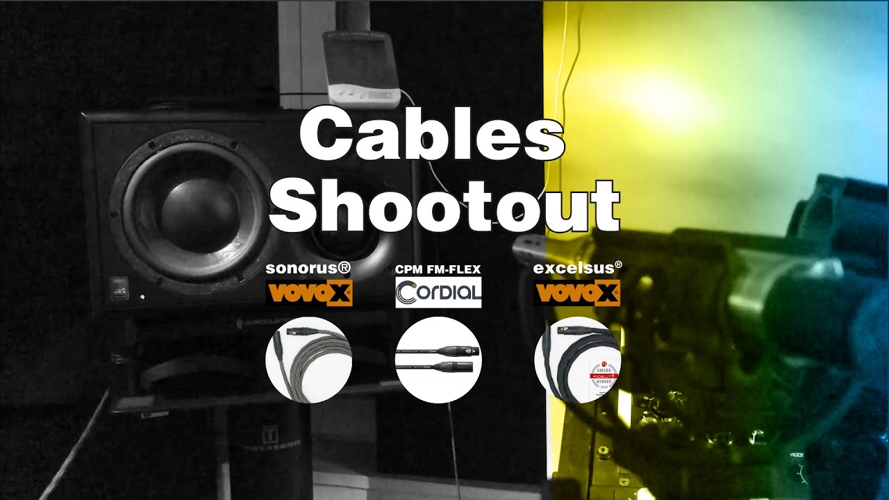Cable shootout VOVOX sonorus® COrdial cpmfmflex VOVOX excelsus