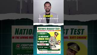 🎙 Renowned Motivational Speaker & RJ Kartik Talks About Nation’s Biggest NDA Mock Test 2025! 🚨#nda