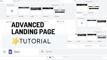 Free Landing Page Google Sites - Create Free Landing Page | Google Sites Advanced Tutorial