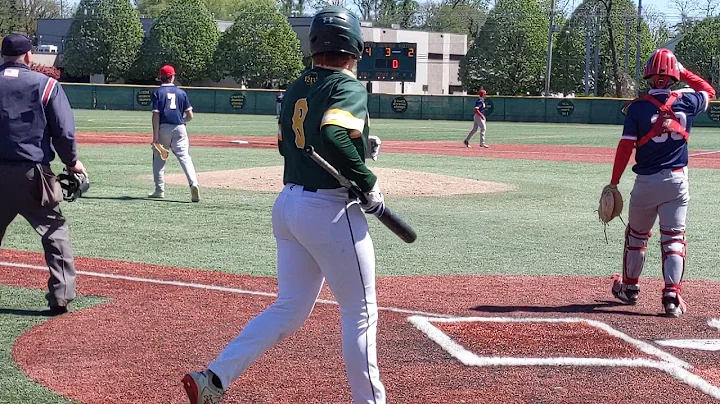 Sean Griggs slams an RBI double to right