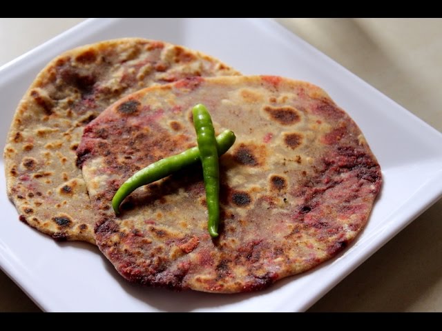 beetroot paratha-how to make beetroot paratha-beetroot roti-Paratha for Breakfast | Yummy Indian Kitchen