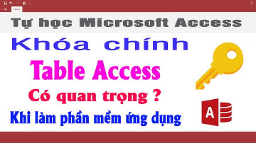 Cách tạo khóa chính cho cột trong table Access | NT Software