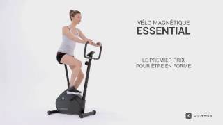 Velo d'appartement essential Domyos - YouTube