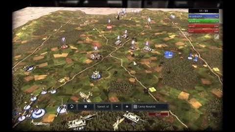 R.U.S.E. Beta Gameplay 1vs2