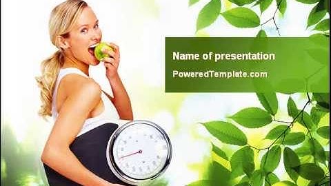 Healthy lifestyle PowerPoint Template by PoweredTemplate.com