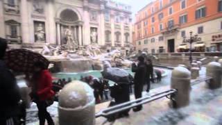 Roma sotto la neve: le immagini della citta' imbiancata