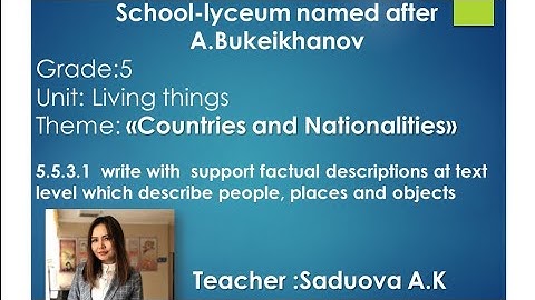 Excel 5, “Countries and nationalities”