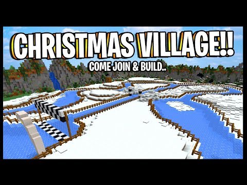 BUILDING A CHRISTMAS VILLAGE!! *JOIN NOW & BUILD!!* | Minecraft Creative Livestream - BUILDING A CHRISTMAS VILLAGE!! *JOIN NOW & BUILD!!* | Minecraft Creative Livestream