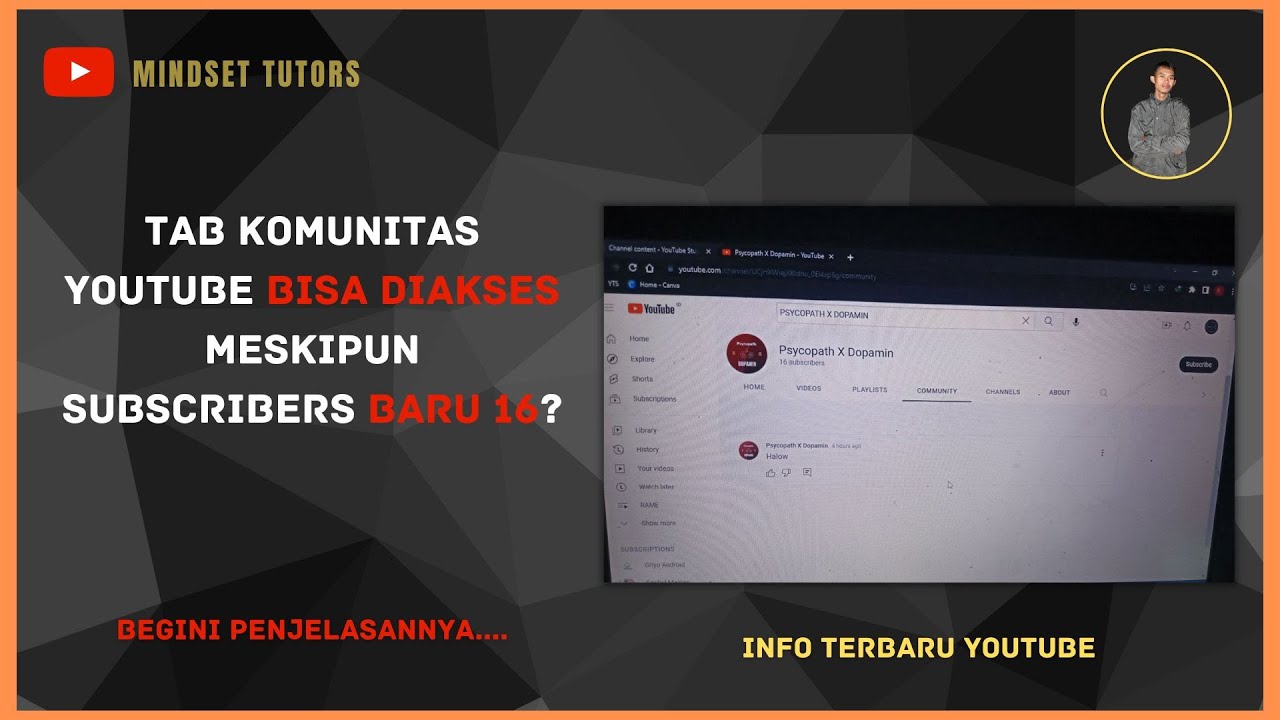TERBARU!!! TAB KOMUNITAS YOUTUBE BISA DIAKSES MESKIPUN SUBSCRIBERS DI