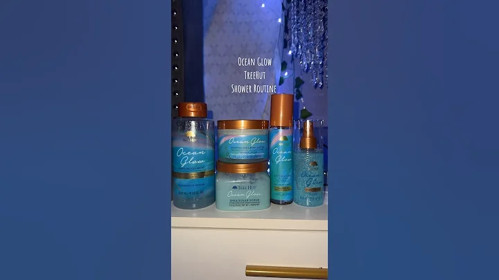 ocean glow routine🌊✨🩵 #treehut #shower #routine #showerroutine #selfcare #girly #hygiene #fyp
