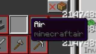 I Found a Weird Way to Craft AIR in Minecraft