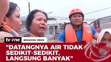 Sambil Menahan Tangis, Cerita Warga Terdampak Banjir yang Kesulitan Memasak | Breaking News tvOne