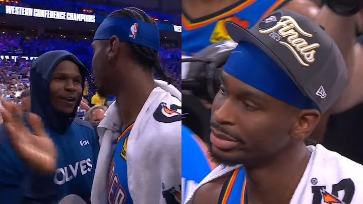 Anthony Edwards shows love to SGA as OKC Thunder advance to NBA Finals