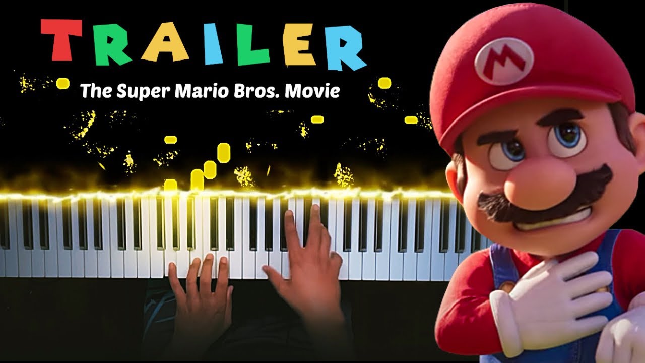 The Super Mario Bros. Movie Official Teaser Trailer Music [Piano