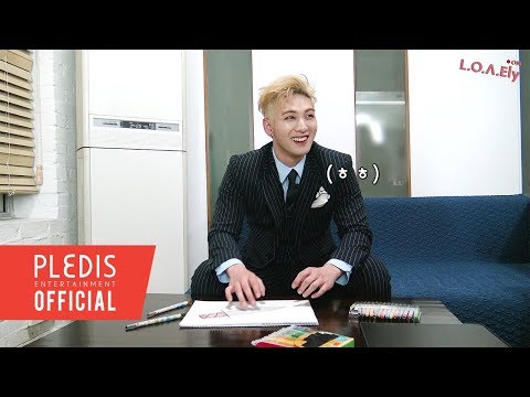 [NU&amp;#39;EST] L.O.Λ.Ely #17 백호의 창의력이 샘솟는 검 그리기