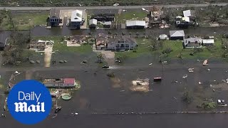 Hurricane Laura: Aerial footage shows destruction caused by in Texas