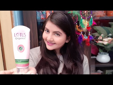 Lotus organics precious brightening face wash review | fairness face wash for all skin type | RARA |