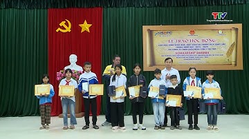 Công ty TNHH Điện Nghi Sơn 2 trao học bổng cho học sinh vùng dự án| NSTH