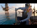 5 miles offshore jigging vibing  live baiting  kayak fishing oil platforms off texas coast