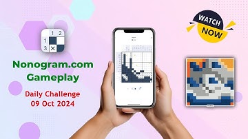 Nonogram.com Logic Puzzle Game | Daily Challenge 09 Oct 2024 #gameplay #sneakers