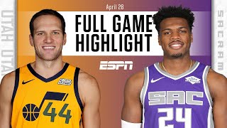 Utah Jazz at Sacramento Kings | Full Game Highlights