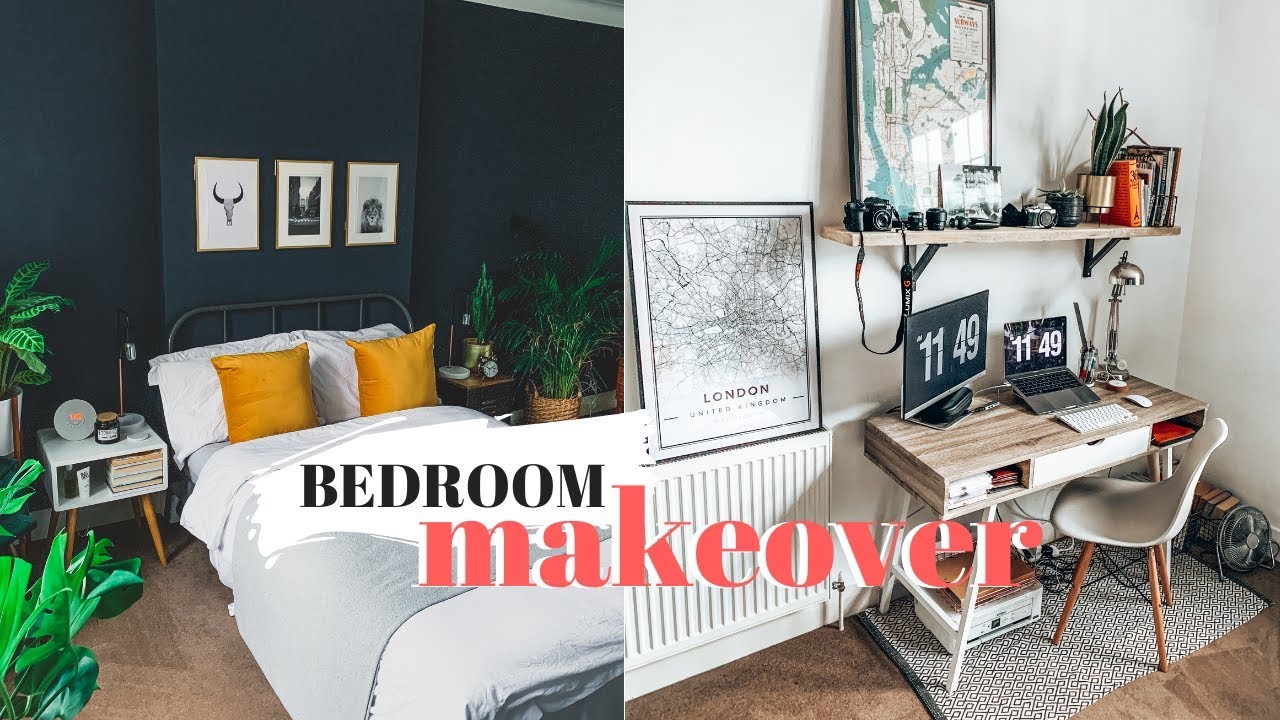 UNDER £100 BEDROOM MAKEOVER UK BUDGET 2020 | LUKE CATLEUGH - YouTube