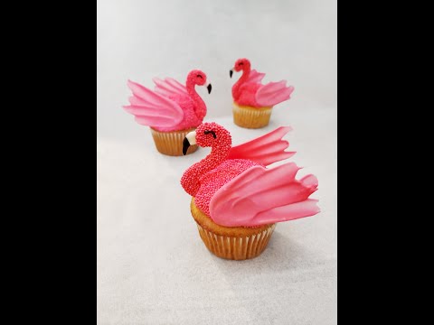 How to Make Flamingo Cupcakes Shorts