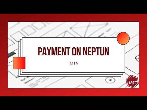 How to Pay on Neptun - The classic way - IMTV